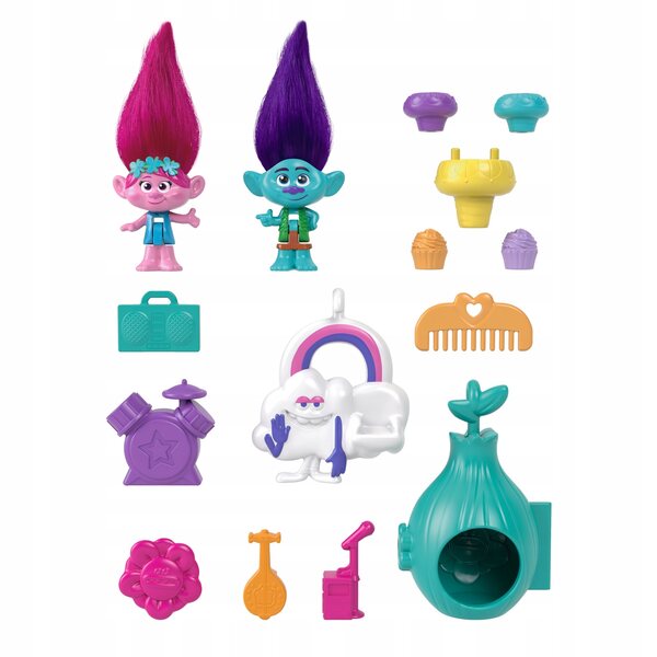 Polly Pocket DreamWorks Trolls Jeu avec poupées et accessoires pour enfants +4
