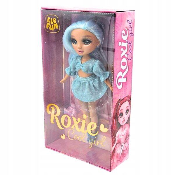 Elefun Roxie Cool Girl Bambola con Abito Blu per Bambini 3+ Anni