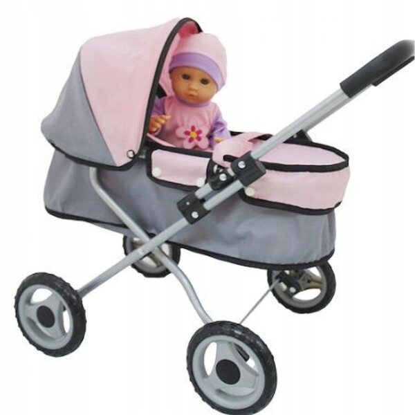 Set Passeggino Profondo con Bambola Bobas Morbida 28 cm Bambolina
