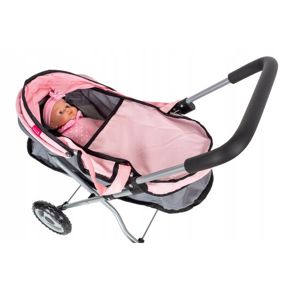 Set Passeggino Profondo con Bambola Bobas Morbida 28 cm Bambolina
