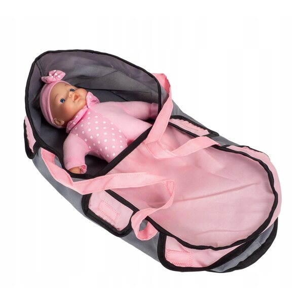 Set Passeggino Profondo con Bambola Bobas Morbida 28 cm Bambolina