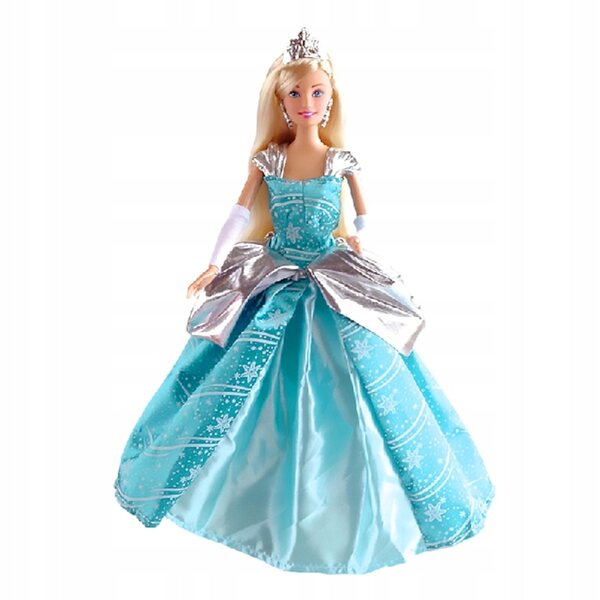 Anlily Eisprinzessin Elsa Puppe mit Ballkleid und Accessoires