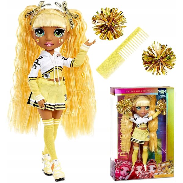 MGA RAINBOW HIGH CHEER LALKA SPORTOWA SUNNY MADISON CHEERLEADERKA SŁONECZNA