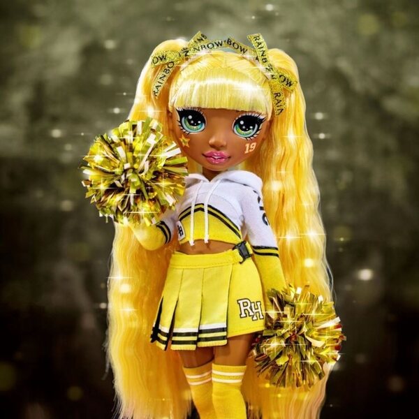 MGA RAINBOW HIGH CHEER LALKA SPORTOWA SUNNY MADISON CHEERLEADERKA SŁONECZNA