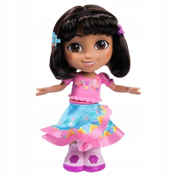 Dora l'Esploratrice - Bambola danzante interattiva 30 cm con apprendimento bilingue e musica