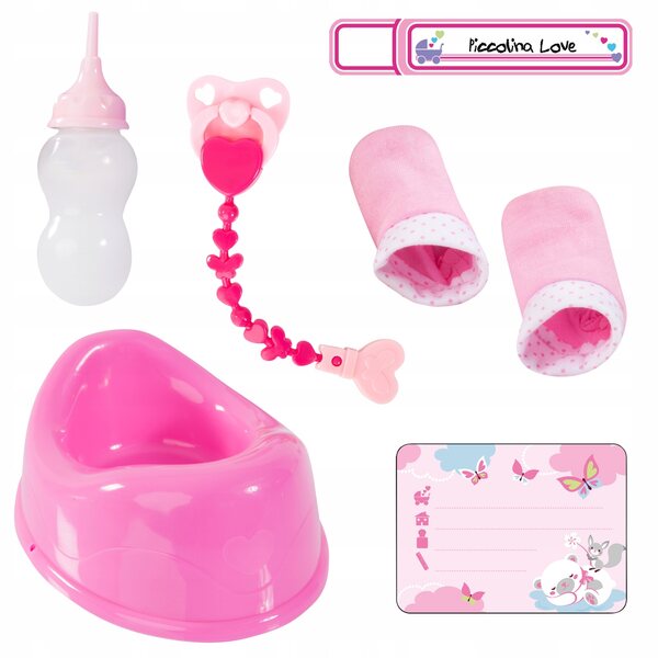 Bayer Piccolina Love: bambola interattiva 42 cm con suoni e accessori