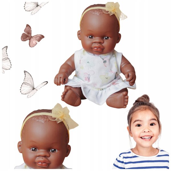 Miniland Afrikanische Puppe 21 cm My Friends & Me für Kinder ab 10 Monaten