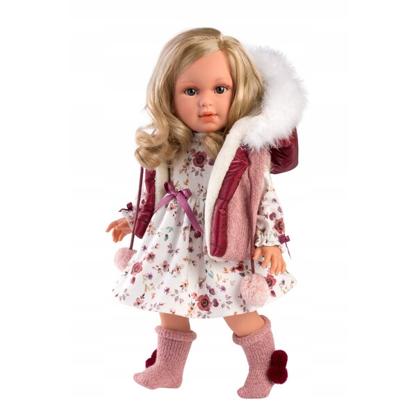Bambola Lucia Llorens 40 cm in cotone organico e materiali riciclati