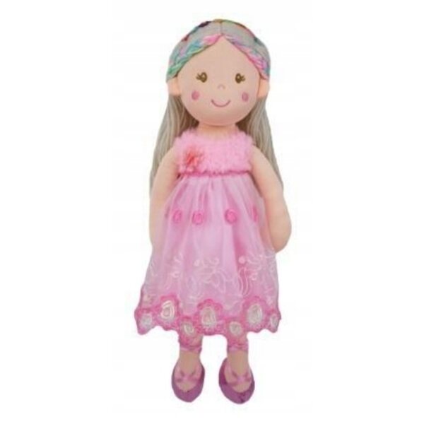 Tulilo Kornelia Stoffpuppe 50 cm – weich und sicher für Kinder ab 3 Jahren