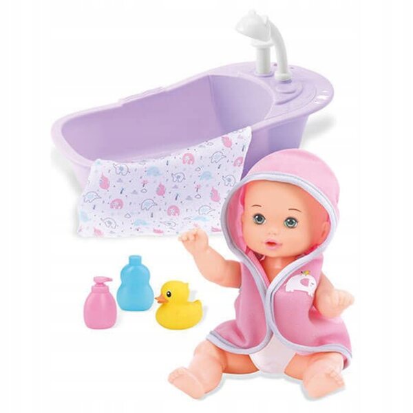 Laletta Bobas mit Wanne und Badezubehör – Lernspiel 3+