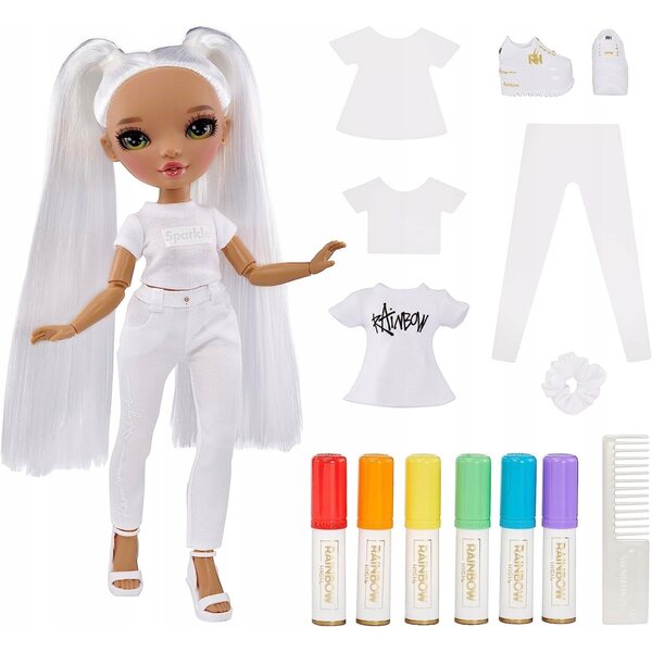 Bambola MGA Rainbow High Color & Create per bambini da 4 anni in plastica e tessuto