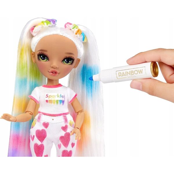 Bambola MGA Rainbow High Color & Create per bambini da 4 anni in plastica e tessuto