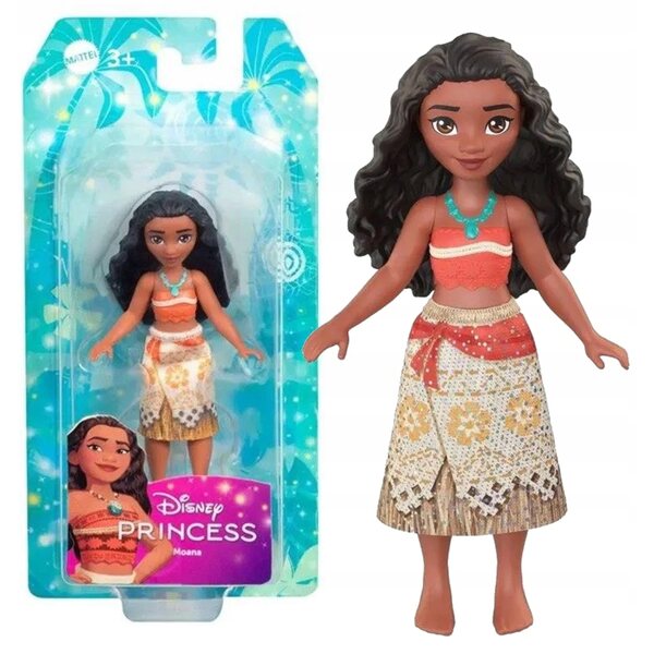 Disney Mini Princess Moana Doll – Kleine Puppe mit beweglichen Gelenken 9 cm