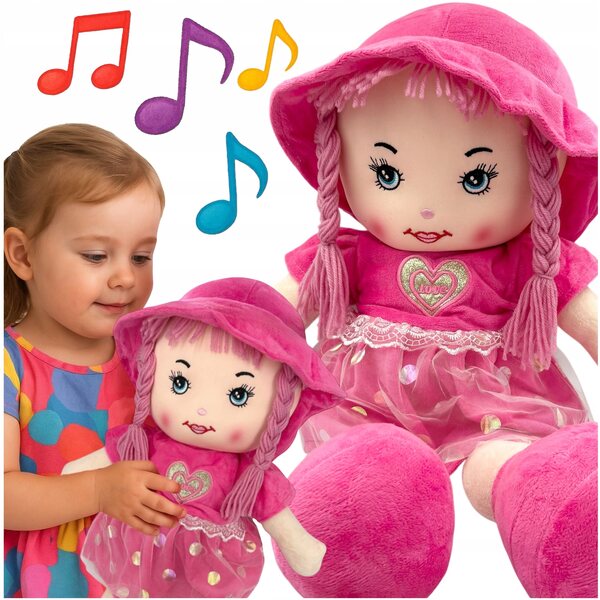 For Fun bambola di pezza da 55 cm, peluche cantante per bambini