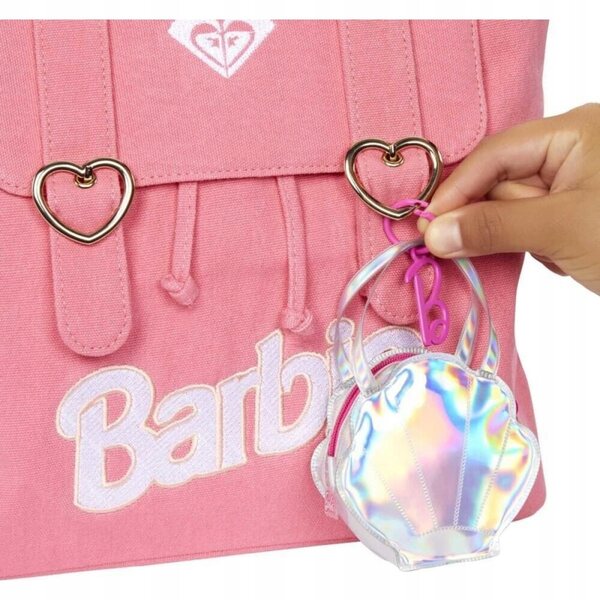 Barbie Premium-Modezubehörset mit muschelförmiger Tasche für Kinder ab 3 Jahren