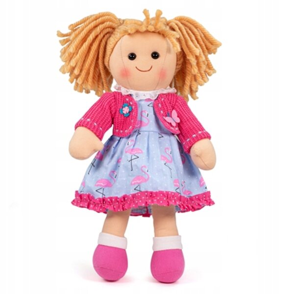 Bambola di pezza Maggie Bigjigs Toys 34 cm - morbida e sicura per i bambini