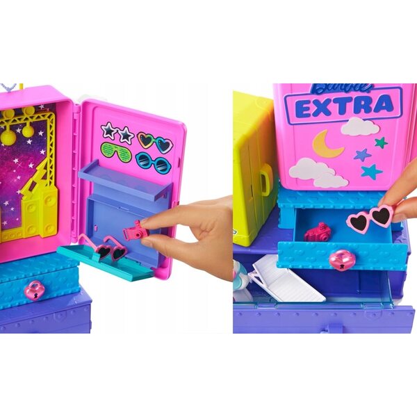 Barbie-Extra-Set mit Minipuppe, Tieren und Zubehör für Sommerspiele