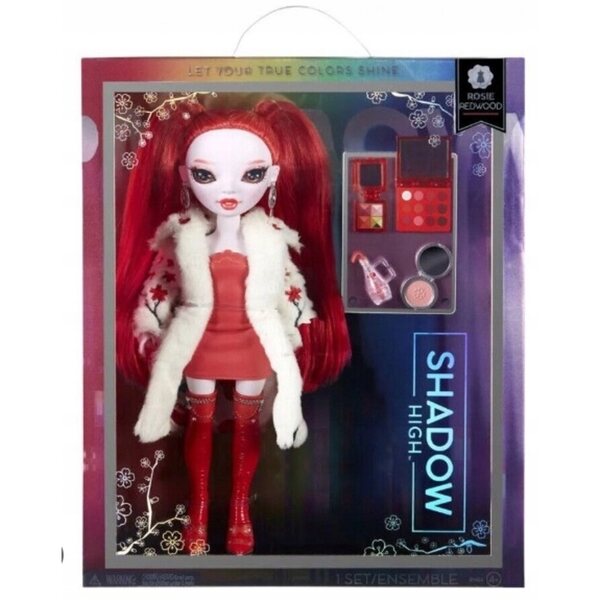 Rainbow High Rosie Redwood bambola fashion con capelli rossi e accessori fashion 28 cm