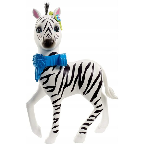 Enchantimals Zebrahufe mit großem Tier – Mattel Puppe 15 cm