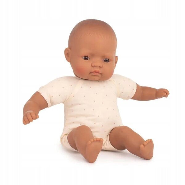 32 cm große spanische Puppe mit weichem Bauch und Vanille-Miniland-Parfüm