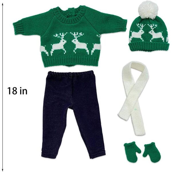 Caldi Invernali per Bambole 16-18 pollici Matybobe – Abbigliamento Rosso per Bambine