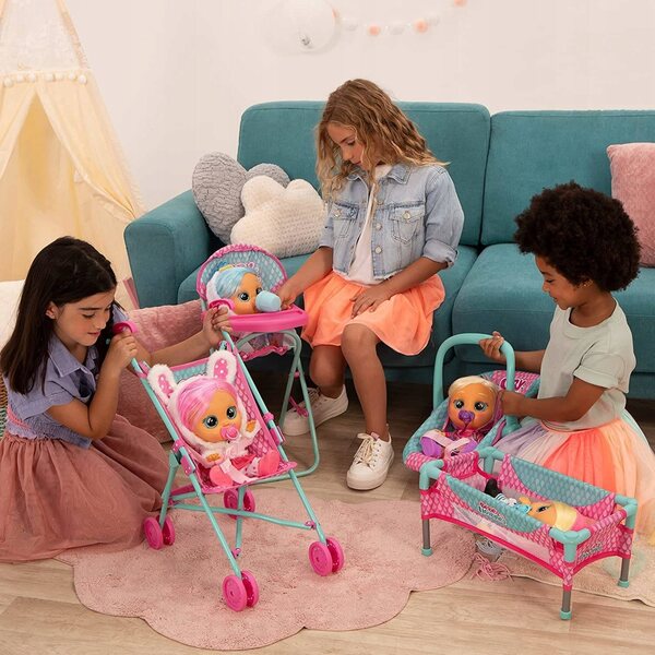 Cry Babies Alice Puppe 30 cm – Weinende und spielende Puppe mit abnehmbarer Kleidung