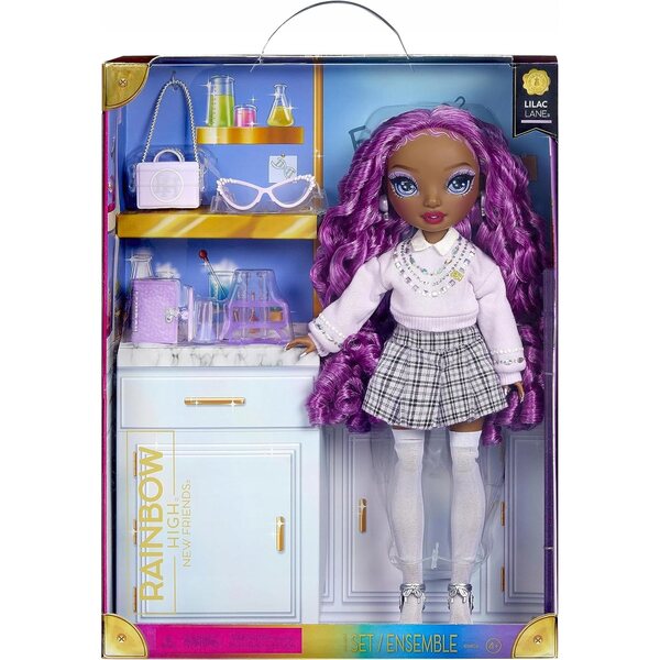 Rainbow High New Friends Lilac Lane Purple - Bambola Moda Corpo Fashion