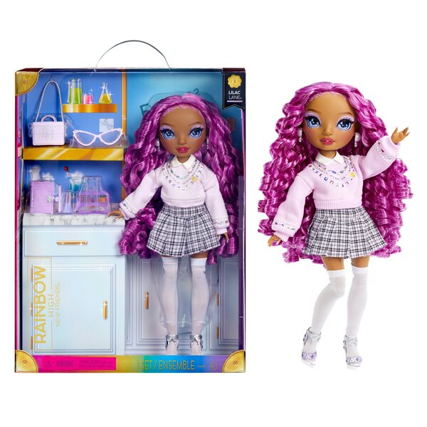 Rainbow High New Friends Lilac Lane Purple - Bambola Moda Corpo Fashion