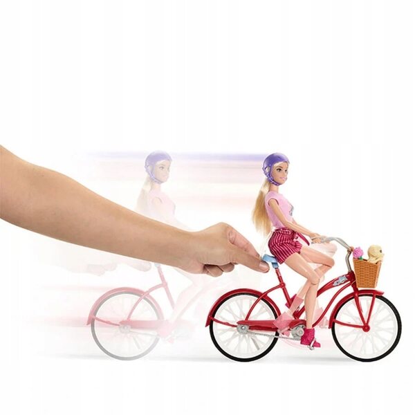 Barbie Pink Passport mit Fahrrad und Hund, Spielzeug für Kinder ab 3 Jahren
