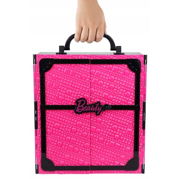 Puppe mit Kleiderschrank und Kleidung – Puppengarderobe mit Accessoires für Mädchen