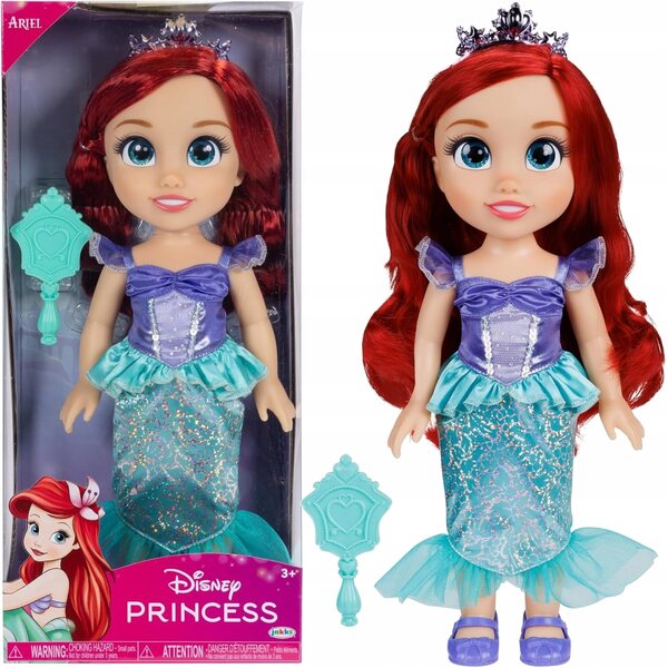 Bambola Ariel La Sirenetta Disney 35 cm con Spazzola per Capelli