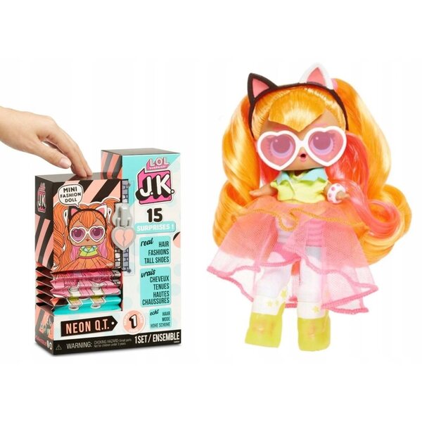 LOL bambola Lils NEON con capelli veri, accessori e scarpe alte fashion