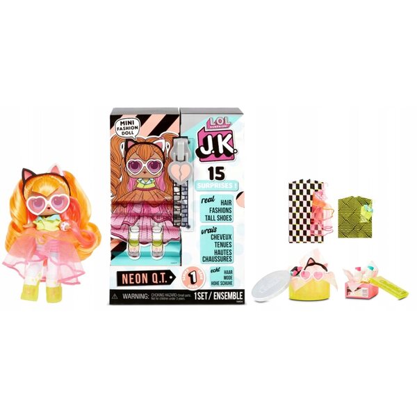 LOL bambola Lils NEON con capelli veri, accessori e scarpe alte fashion