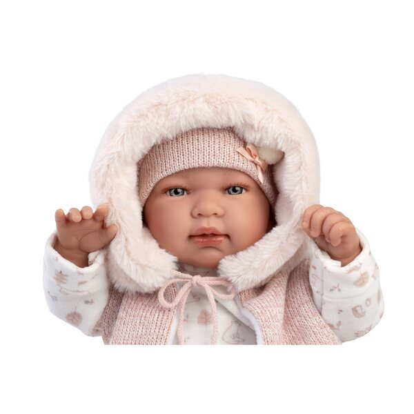 Llorens 84486 NEW BORN - realistyczna lalka dla niemowląt z dźwiękiem i