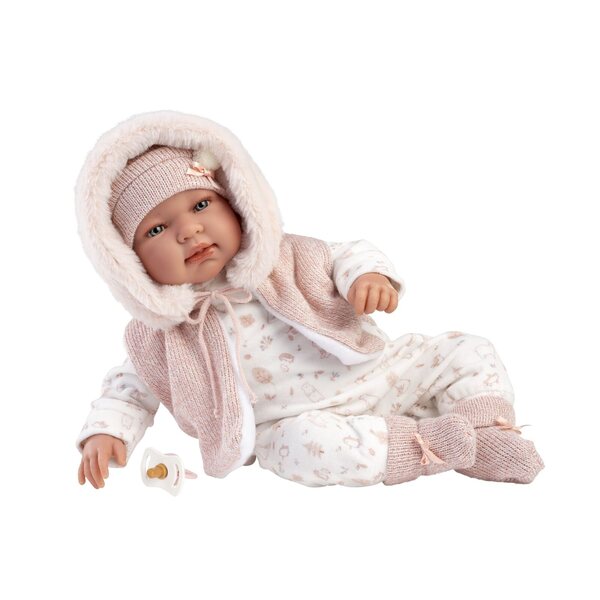 Llorens 84486 NEW BORN - realistyczna lalka dla niemowląt z dźwiękiem i
