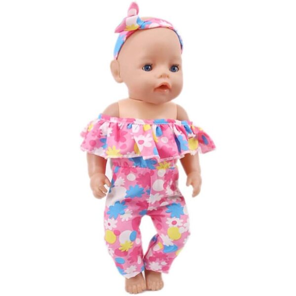 18-Zoll-Puppenkleidung für amerikanische Puppen – 2-teiliges Freizeitset und Stirnband