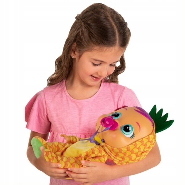 Cry Babies Tutti Frutti Pia – Ananaspuppe 25 cm mit Geräuschen und Duft
