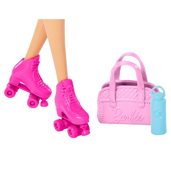 Barbie Wellness Fitness mit Zubehör und Welpen für Kinder ab 3 Jahren