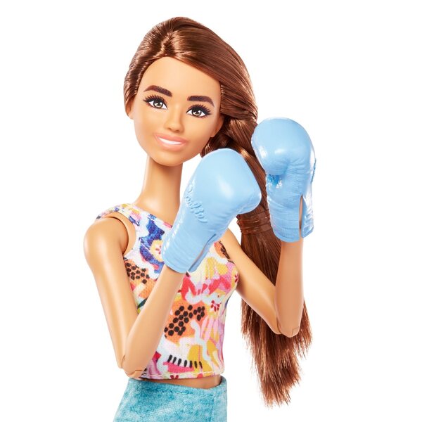 Barbie Wellness Fitness mit Zubehör und Welpen für Kinder ab 3 Jahren
