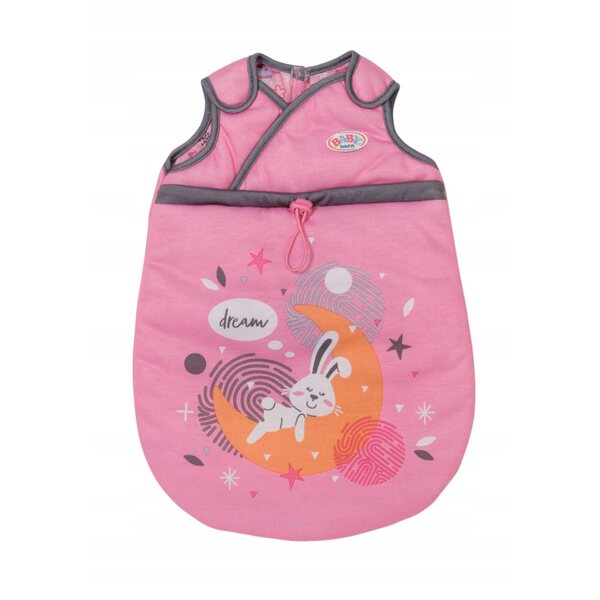 Rosa BABY born Schlafsack für 36–43 cm große Puppen mit verstellbarem Verschluss