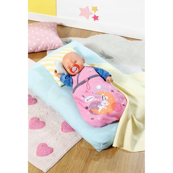 Sacco nanna BABY born rosa per bambole 36-43 cm con chiusura regolabile