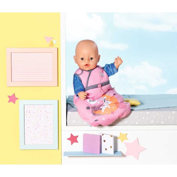 Sacco nanna BABY born rosa per bambole 36-43 cm con chiusura regolabile