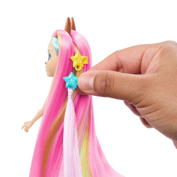 Enchantimals Deluxe Känguru: 17 cm große Puppe mit bunten Accessoires und Haustier