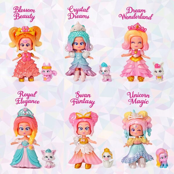 Kookyloos Princess Crystal Dreams - Bambola da Collezione con Animale Domestico