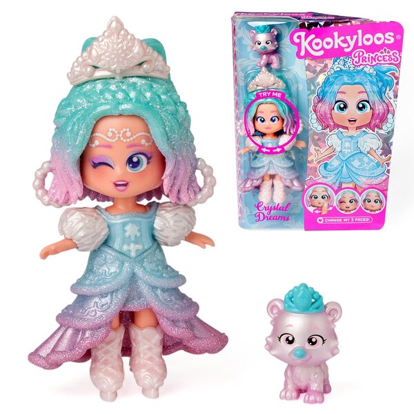 Kookyloos Princess Crystal Dreams - Bambola da Collezione con Animale Domestico