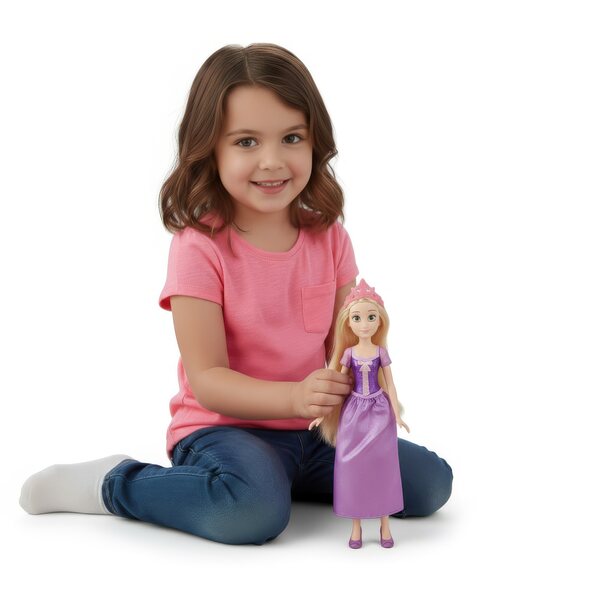 Lalke Roszpunka Disney Hasbro 30 cm met accessoires en meubelelementen