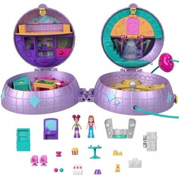 Polly Pocket Double Play Skating compact с пързалка и диск