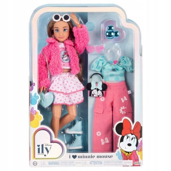 Disney ILY 4Ever – 29 cm große Minnie-Puppe mit 13 Gelenkpunkten und Zubehör