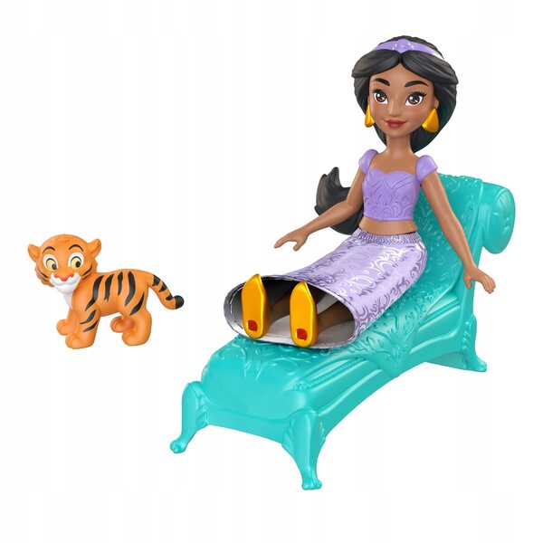 Disney Princess Jasmine-Set mit Puppe, Tiger Rajah und eleganten Accessoires