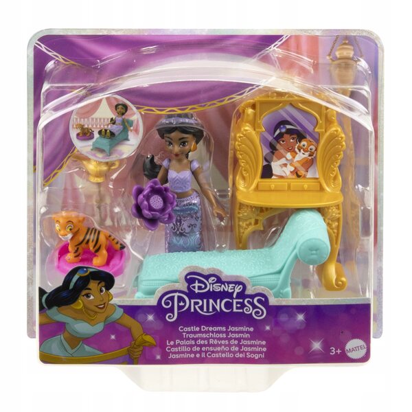 Disney Princess Jasmine-Set mit Puppe, Tiger Rajah und eleganten Accessoires